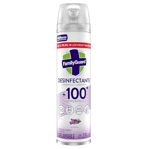Family Guard Desinfectante Aerosol para Superficies Aroma Lavanda, 275 ml