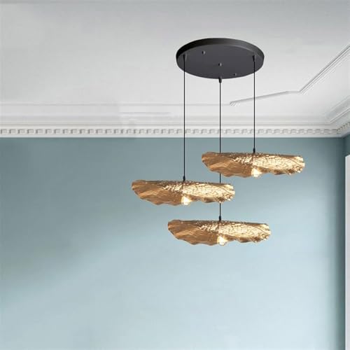 Lustre moderne feuille : la solution pour cage d'escalier sombre