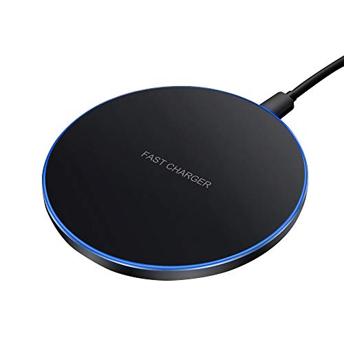 Wireless Charging Pad, 15W Qi Ultra-Slim metal Fast Wireless Charger Station for Apple IPhone 12 11 SE 8 Airpods,10W Wireless Charging Mat for Samsung Galaxy 21 20 Note 20 10 and All Qi Enabled Phones