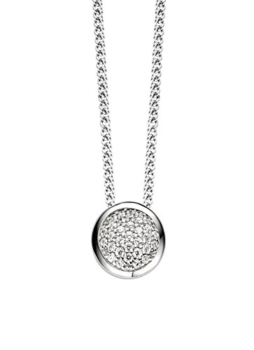 Preisvergleich Produktbild TI SENTO Milano Halskette aus rhodiniertem Sterlingsilber - 3812ZI