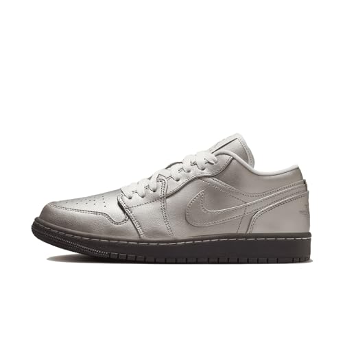 Air Jordan 1 Low SE Women's Shoes (HQ3529-099, Metallic Zinc/Summit White/Velvet) Size 7.5