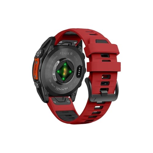 26mm 22mm �V���R���r���v�o���h Garmin Fenix 8 47mm 51mm E 7 7X/Epix Pro/6 6X 5X Plus/Enduro 3�u���X���b�g(���b�h�u���b�N�AQu ic kFit 26mm)