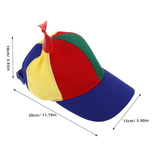 Detachable Helicopter Propeller Baseball Cap for Adults Adjustable Sunshade Dragonfly Hat Outdoor Cap for Sports and Travel Comfortable and Breathable Design Multi2