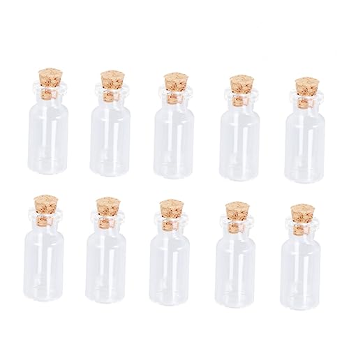 OSOLADY 25 Pcs Test Tubes with Caps Test Tubes Glass Glass Test Tubes Clear Container Wooden
