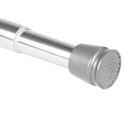 bomoe Barra para Cortina de Ducha Regulable Neptun - Sin taladrar - 70-120 cm - Cromo - Barra telescópica Ajustable - Extensible de Forma Continua por enrosque - también como Barra Extensible de Ropa