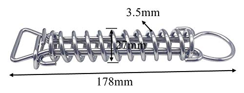 Poolzilla Pool Safety Cover Brass Anchors And Stainless Steel Springs - 10 Pack - Universal Fit #TOP2