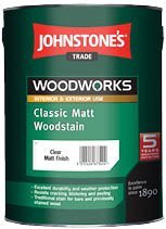 0.75LTR - JOHNSTONE'S WOODWORKS MATT WOODSTAIN EBONY