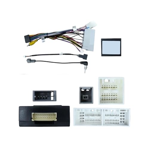 16PIN Android Radio Harness Wire Compatible for Hyundai Tucson TL i30 Elantra Kona Kauai H1 Compatible for Kia Seltos Stereo Power Cord Cable Canbus Box