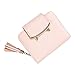 HeySun Adorable Cat Ears Coin Purse for Ladies Small Wallet Money Clip Designer Card Case (Pink)