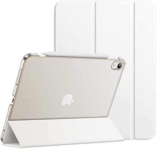 JETech Etui dla iPad Air 5./4. (2022/2020 Model, 10,9 Cala), Smukła Stojak Twardy tył Pokrowiec z Funkcją Case Automatycznego Budzenia/Snu (Niebieski)