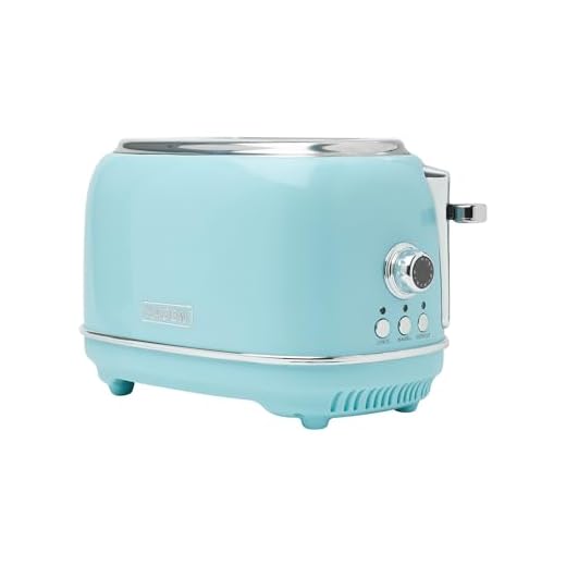 Haden 75027 Heritage 2 Slice Toaster, Wide Slot with Removable Crumb Tray and Settings, Turquoise