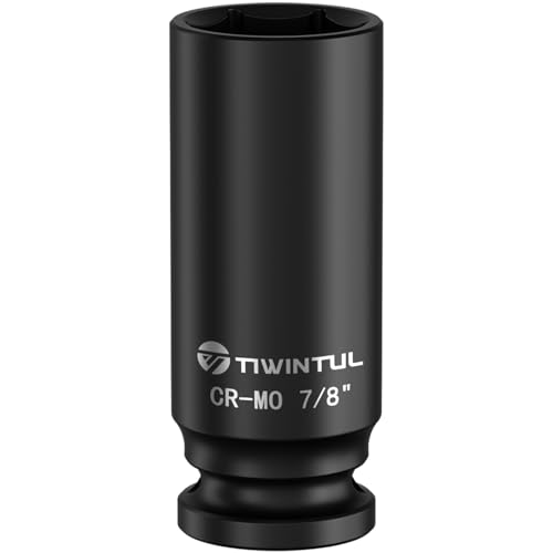TIWINTUL 7/8 Deep Impact Socket 1/2 Inch Drive for SUVs & Trailers
