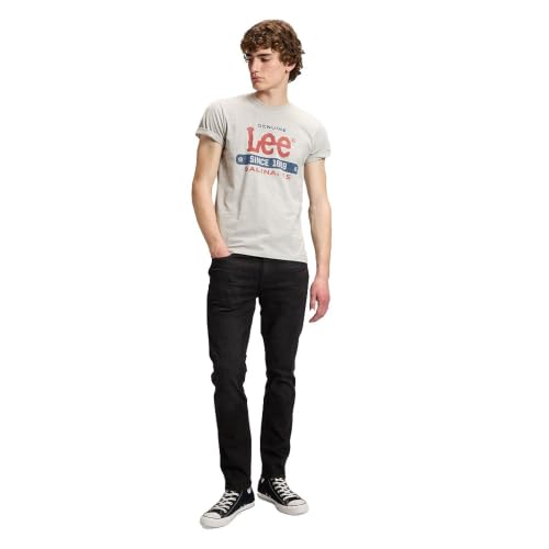 LEE - Jeans Herren - Slim Straight Fit - Extreme Motion - Denimschwarz – Ansicht 6