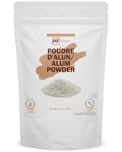 Poudre d'Alun 100% Naturelle pour une Peau Claire et Éclatante et pour la Santé 227 g / 0,5 lbs