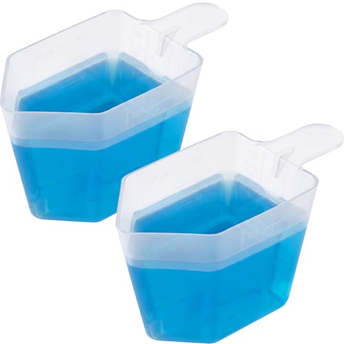Set de 4 vasos medidores plásticos de 4 oz miniatura 1