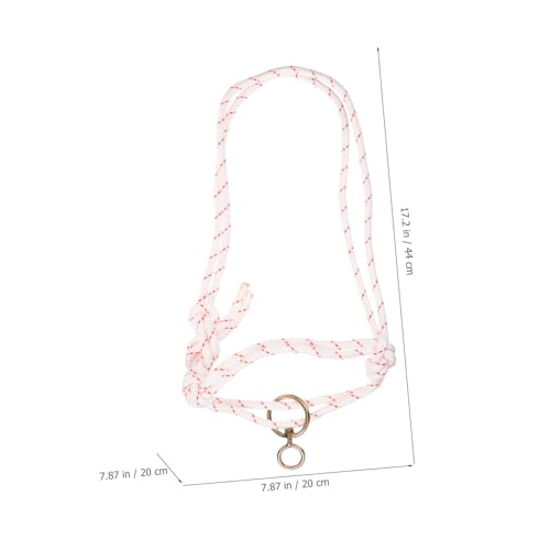 Cabestro de cuerda resistente de nylon antidesgaste para un manejo cómodo del ganado blanco 4