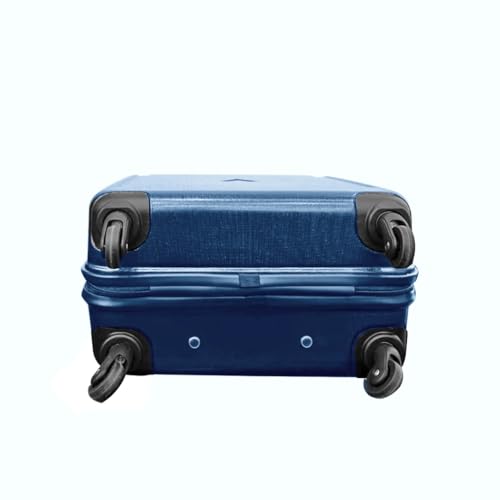 Image of Aristocrat Dynamo Hard-Sided Overnighter Trolley Bag | Cabin Size | 4 Spinner Wheels |Compact Travel Luggage with Number Lock (Blue (MO.Blue))