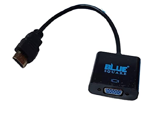 Blue- HDMI Cable HDMI to VGA. Connector.