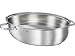 Produktbild RÖSLE ELEGANCE Bräter oval, Multifunktionsdeckel mit Antihaftversiegelung ProPlex, Edelstahl 18/10, silberfarben/schwarz, PFOA frei, backofengeeignet, induktionsgeeignet