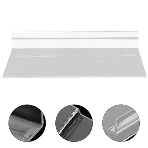 Estante de pared transparente para calzado en exposiciones y pasillos de hogar 7