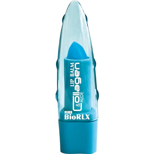 BioRLX Collagen & Aloe Vera Lip Balm - Advanced Anti-Aging Lip Care for Youthful and Hydrated Lips (Collagen, 0.12 Ounce (Pack of 1))