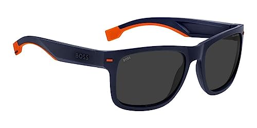 Hugo Boss BOSS 1496/S Matte Blue Orange/Grey 55/19/140 men Sunglasses3