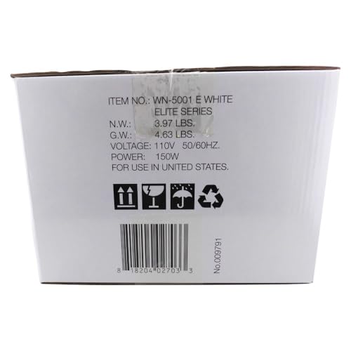 Image of Waxness Professional Wax Warmer WN-5001 White Elite-Series 1 lb (454 g) with Silicone Liner, Hard Wax & Soft Wax Tins,150W, 2-Year Warranty