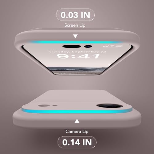 Image of Magnetic for iPhone Air Case, Compatible with MagSafe, [Full Camera Protection][Screen Protector] Silicone Shockproof Protective Phone Case for iPhone 17 Air 6.5 inch, Hazel