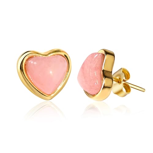 Dainty Red Heart Earrings Easter Basket Stuffers for Women Teens Girls Plated Earrings Gift Card Womens Women Trendy Preppy Love Gifts for Her