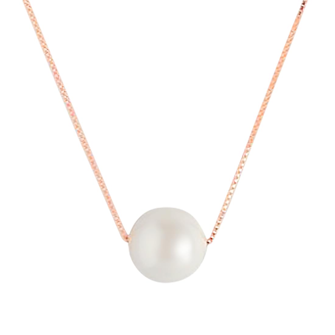 ZAVYA 925 Sterling Silver Sleek Pearl Rose Gold Necklace | Adjustable | Gift for Women and Girls | | With Certificate of Authenticity and 925 Hallmark (B0D799ST56) Amazon Price History, Amazon Price Tracker