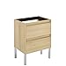WS Bath Collections AMBRA 60F NO BASE WS Bath Collections Ambra 60F Base Ambra 24" Single Free Standing MDF Vanity Cabinet Only - Less Vanity Top