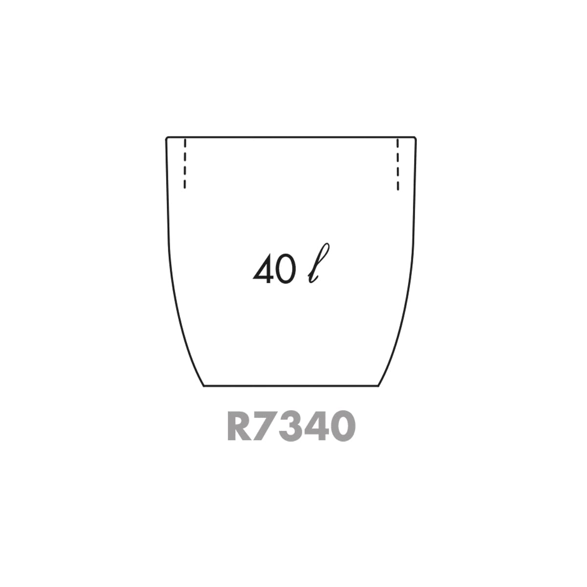 Tecnokit Nicoli Rhea Elegance Pot en résine rotative pour intérieur et extérieur, résistant aux UV, jardinière à bol diamètre 30 cm et 40 cm (Ø 40 x 40 cm, corten)