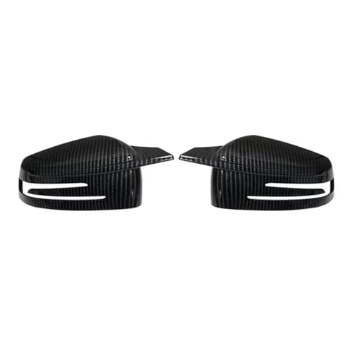 車のバックミラーハウジング Compatible With For E Class W212 2010-2015 For S W221 2006-2013 車用バックミラーハウジングケースカバーキャップ 自動車部品(Black A)