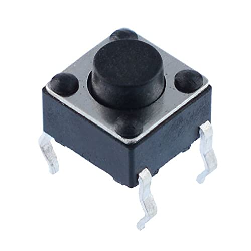 10 x 6x6x5mm Momentary Mini Push Button Tactile Switch PCB Mounted SPST