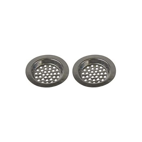 Tredoni 2pcs 5cm Stainless Steel Sink Mini Drain Strainer Cover, Bath/Shower Drain Filter for ~3.5-4cm Drain Opening (2 pcs Mini) Cover