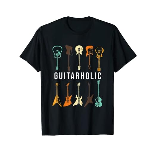 Hombre Fanatic Guitar Designs Ropa Camiseta