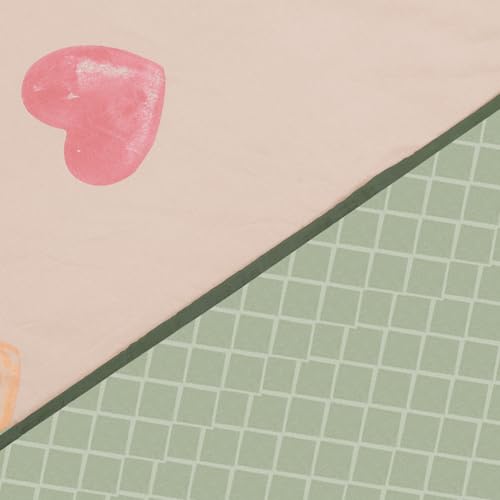 Image of Homestan Reversible All Season Cotton Feel Dohar for Single Bed,Soft Light Weight AC Blanket /Comforter for Summer /Winter /Monsoon (58x86 Inches, Heart Blush)