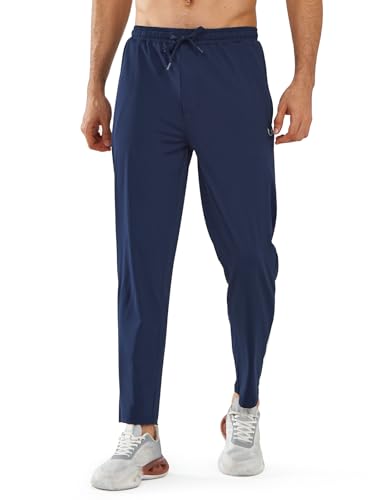 Image of NORTHYARD Men's Joggers Athletic Workout Track Pants Running Gym Training Sweatpants with Zipper Pockets Open Hem