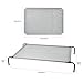 Amazon Basics Cooling Elevated Breathable Pet Bed For Dog, X-Large (60.1 x 37.1 x 8.9 Inches), 1 count, Grey