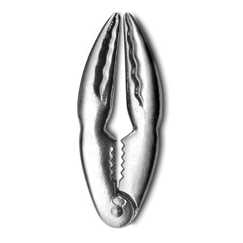 COOK CONCEPT - KU0014 Pinza para Mariscos de Acero Inoxidable - Utensilio de Cocina Ergonómico - Diseñado para un Agarre Cómodo - Fuerza de Presión Óptima - Tamaño Único - Color Gris