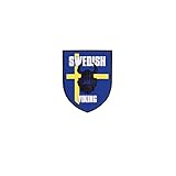 Copytec 3D Rubber Swedish Vikinger Patch Wikinger Landesflagge 7 x 8 cm#26928