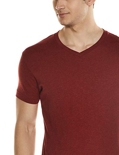 Image of Jockey 2726 Men's Super Combed Cotton Rich Solid V Neck Half Sleeve T-Shirt