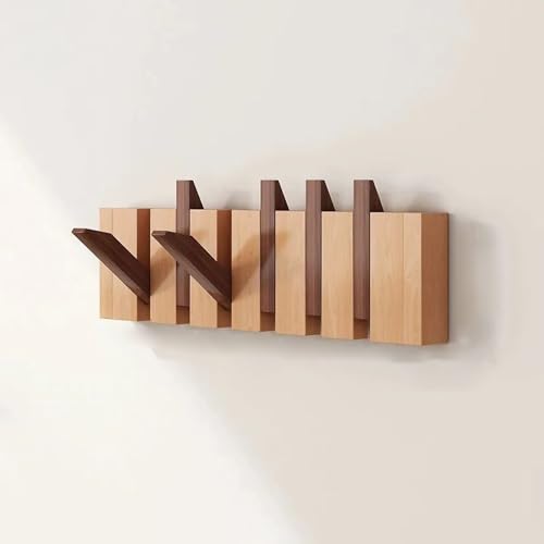 Perchero de Pared de Haya con Gancho Abatible