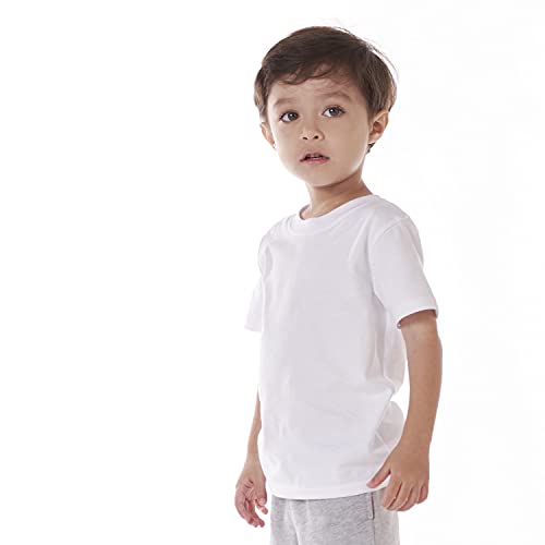 Image of Gerber Baby & Toddler 5-Pack Solid Short Sleeve T-Shirts Jersey 160 GSM