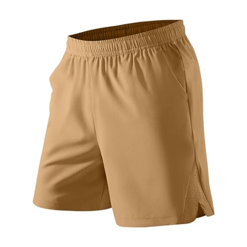 Short de sport respirant pour homme coupe droite décontracté en maille