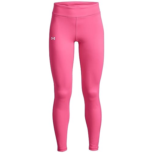 Under Armour Girls Motion Leggings, (640) Pink Punk / / White, X-Large