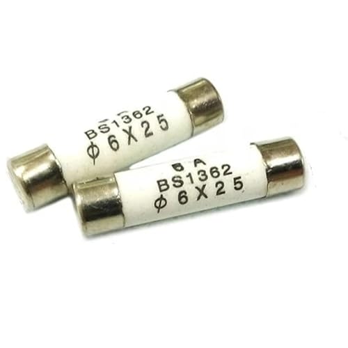 Fusibles cerámicos rápidos 6x25mm de 13A y 250V para repuesto eléctrico seguro