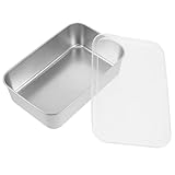 Cabilock Moule À Tiramisu Multi-usages Avec Couvercle En Acier Inoxydable Compatible Avec Les Brownies Et Les Gâteaux