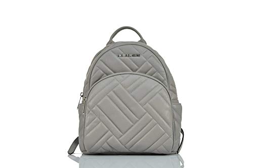 Michael Kors Abbey Mochila Bolsa de Cuero Acolchado  color Gris  talla Medium