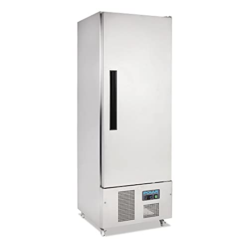 Polar Refrigeration G-Series 300W Upright Slimline Fridge 440 Litre, Stainless Steel, -2°C to 5°C, 1950(H)x685(W)x710(D)mm, Energy Rating C, 3 Shelves, Usable Capacity: 313 Ltr, R600a | G590